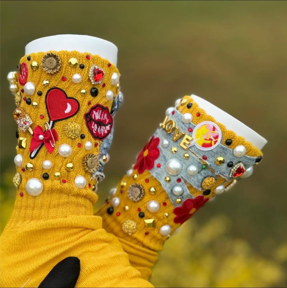 “Girl Gang” Charm Socks
