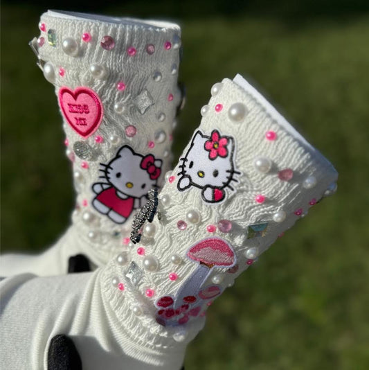 “Kitty HELLO” Charm Socks