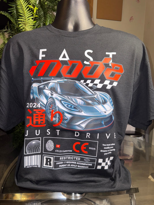 “JUST DRIVE” Graphic T-SHIRT