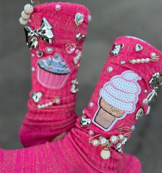 “I Scream For Ice Cream” Charm Socks