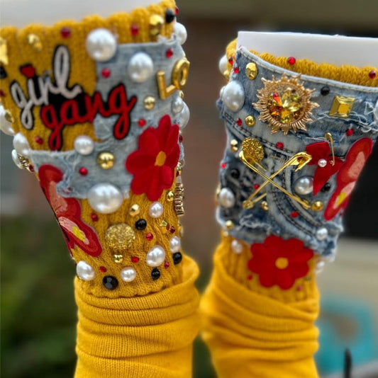 “Girl Gang” Charm Socks